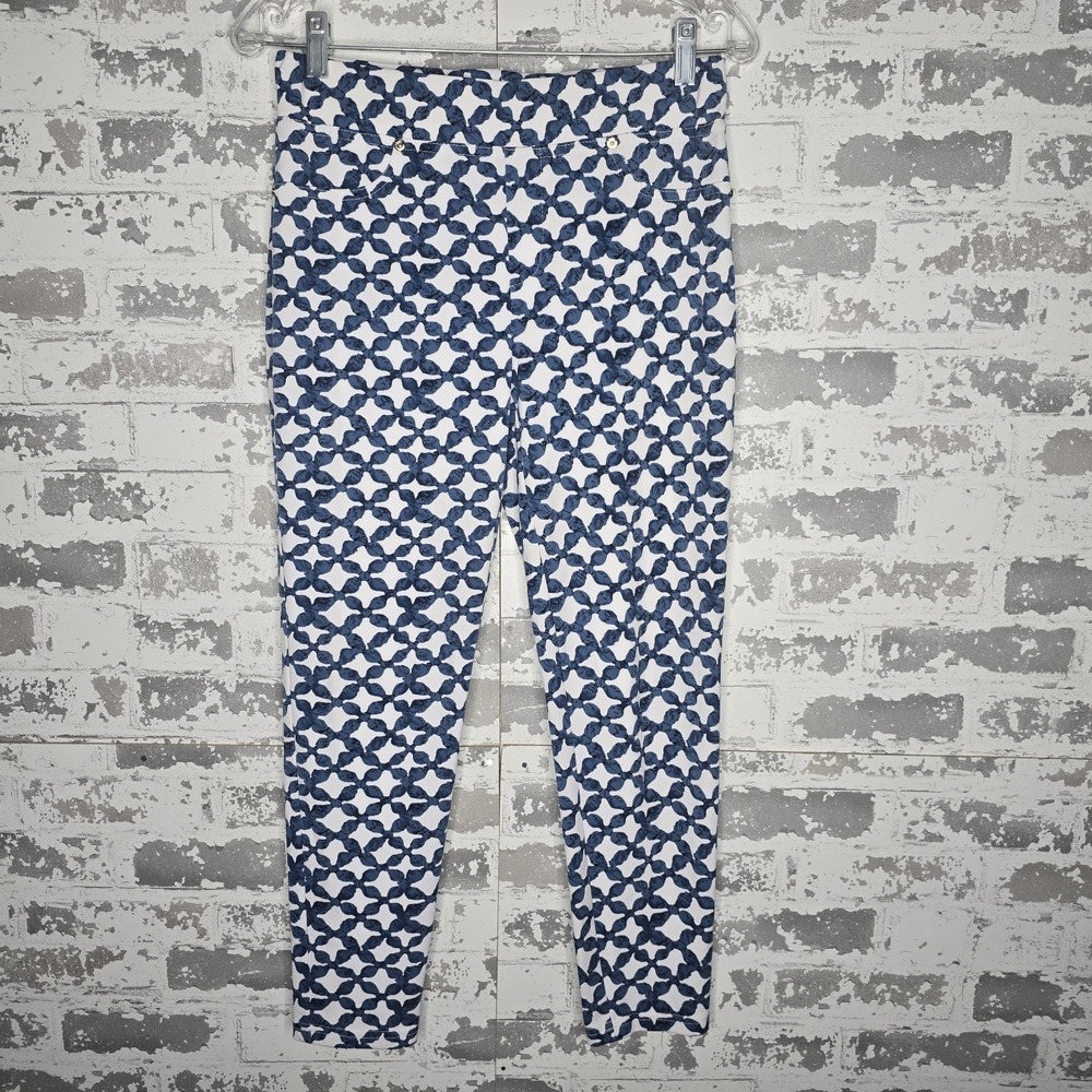 Joseph‎ Ribkoff Pants Womens US Size 6 Pull On Ankle Stretch Elastic Waist Blue